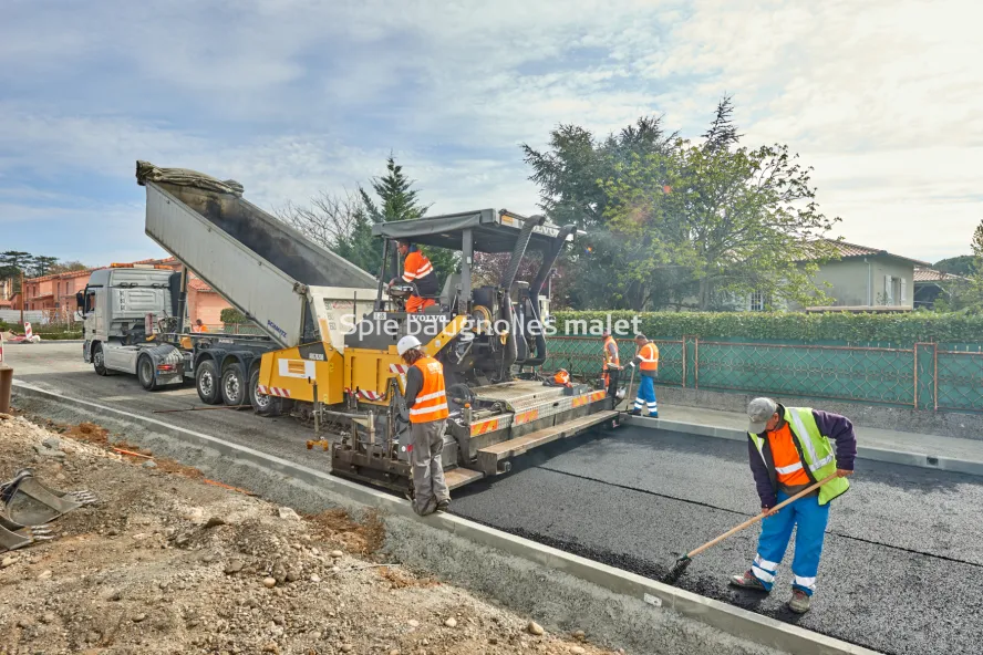 Photo SPIE BATIGNOLLES / MALET - VRD Enrobes