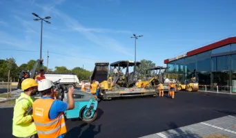 Photo SPIE BATIGNOLLES / MALET - Enrobes et finition Lidl