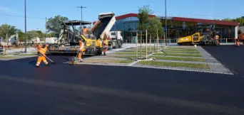 Photo SPIE BATIGNOLLES / MALET - Enrobes et finition Lidl
