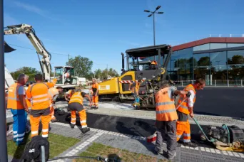 Photo SPIE BATIGNOLLES / MALET - Enrobes et finition Lidl