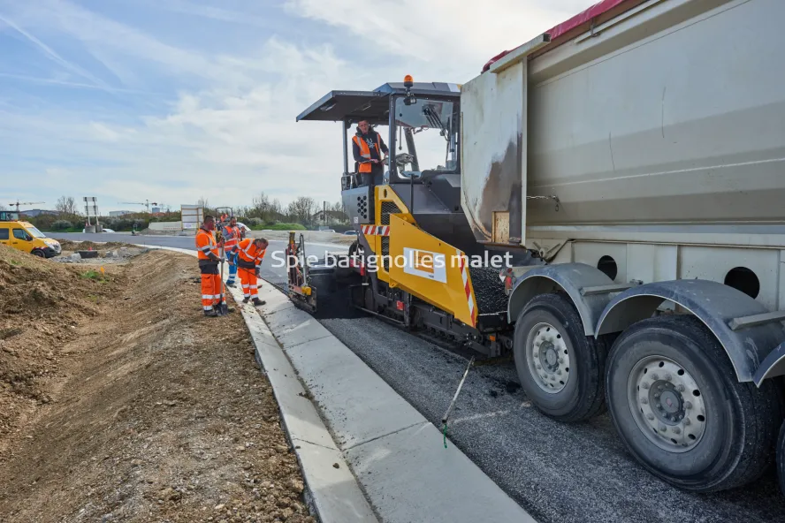 Photo SPIE BATIGNOLLES / MALET - Bitume échangeur IN JACCA