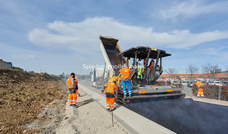 Photo SPIE BATIGNOLLES / MALET - Bitume échangeur IN JACCA