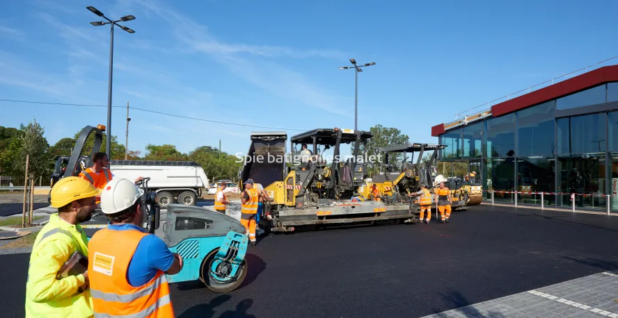 Photo SPIE BATIGNOLLES / MALET - Enrobes et finition Lidl