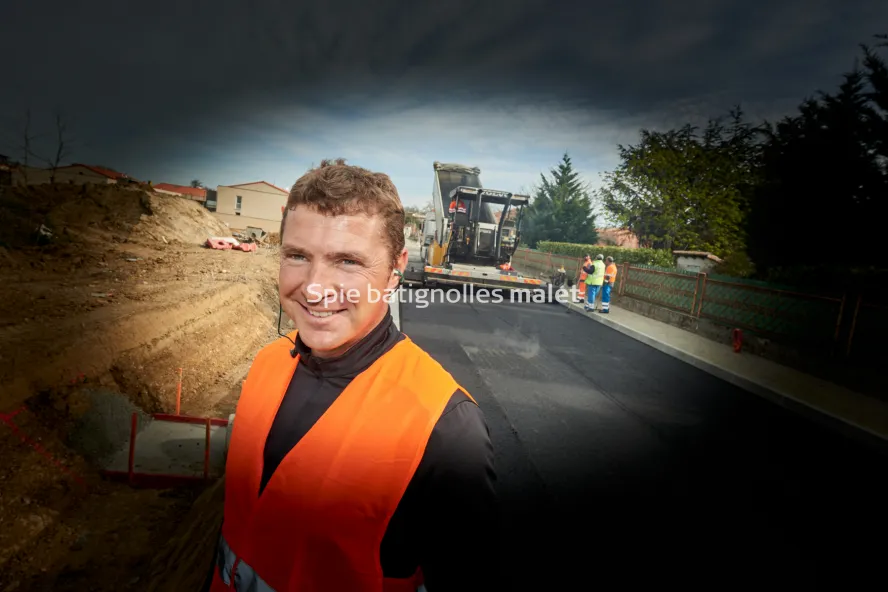 Photo SPIE BATIGNOLLES / MALET - VRD Enrobes