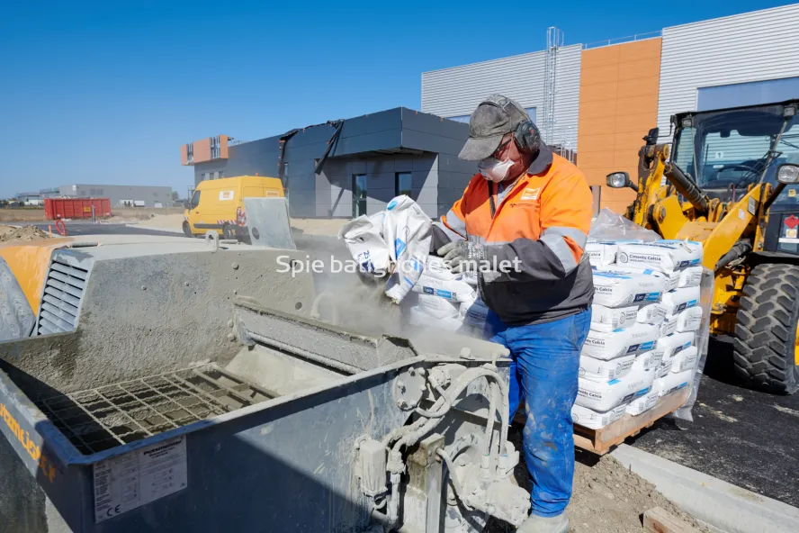 Photo SPIE BATIGNOLLES / MALET - Chantier OOGARDEN
