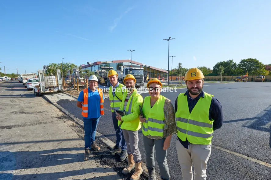 Photo SPIE BATIGNOLLES / MALET - Enrobes et finition Lidl