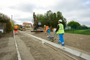 Photo SPIE BATIGNOLLES / MALET - Travaux pres LINEO5