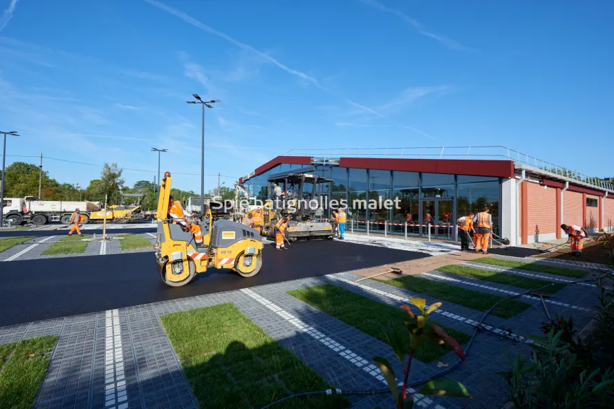 Photo SPIE BATIGNOLLES / MALET - Enrobes et finition Lidl