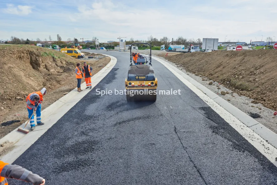 Photo SPIE BATIGNOLLES / MALET - Bitume échangeur IN JACCA