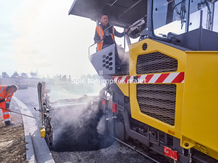 Photo SPIE BATIGNOLLES / MALET - Bitume échangeur IN JACCA