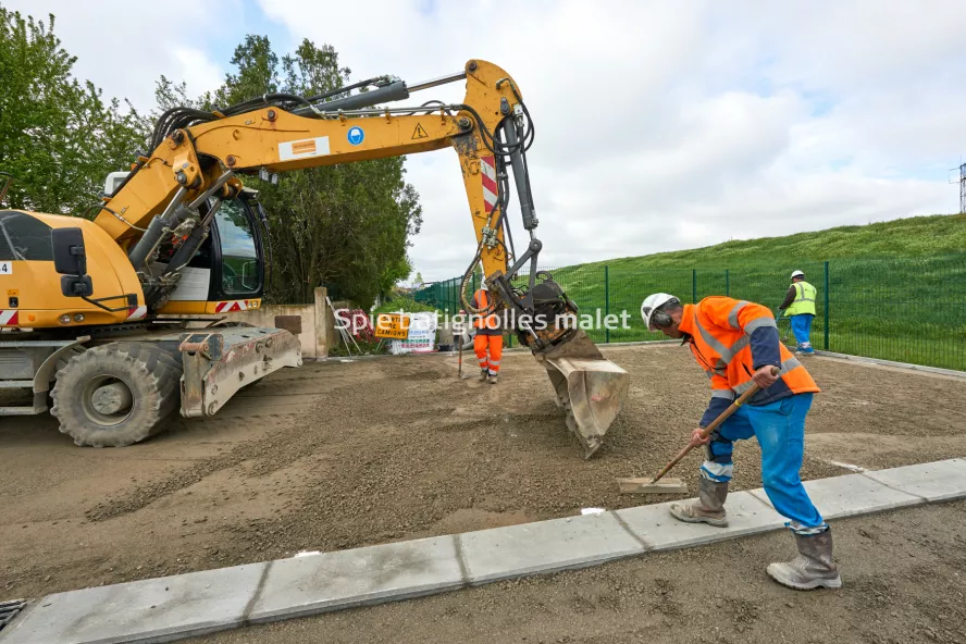 Photo SPIE BATIGNOLLES / MALET - Travaux pres LINEO5